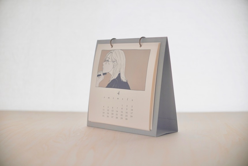 【株式会社wwwaap様】イラストレーター yasuna 様デザイン Desktop calendar